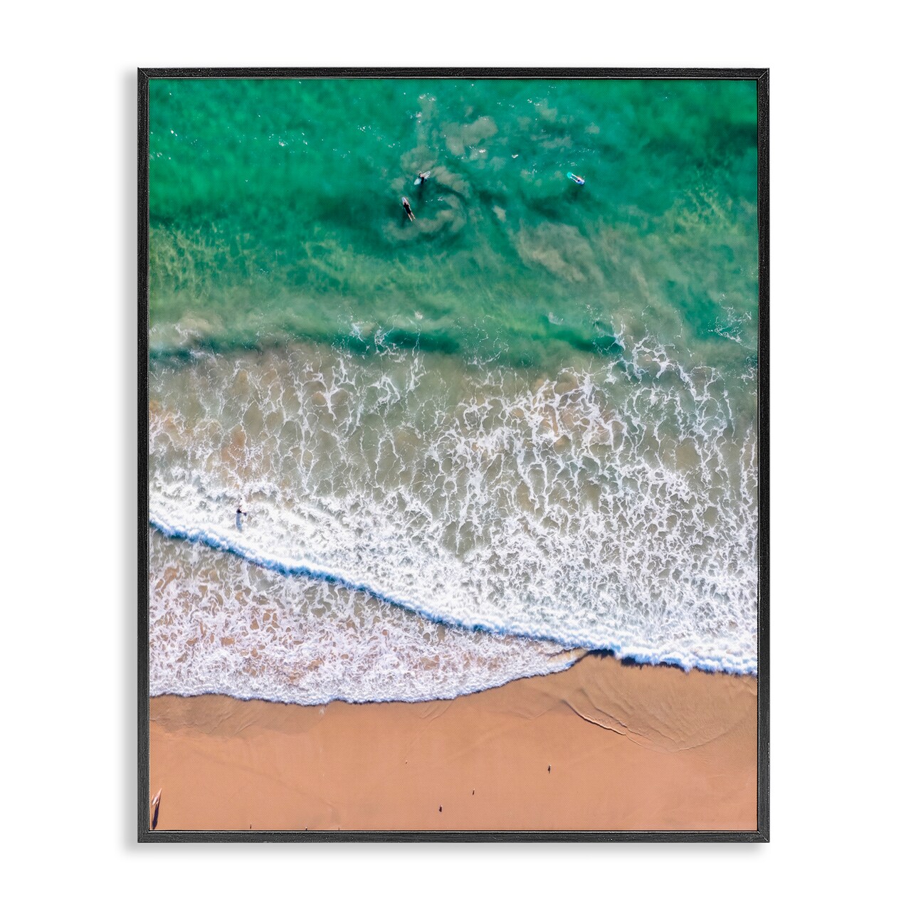 Stupell Industries Crisscross Shore Waves Framed Giclee, design by Jeff Poe Photography